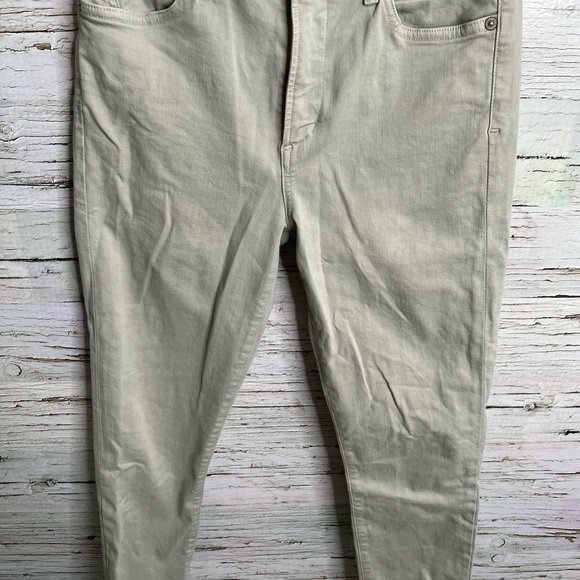 Citizens of humanity tan brown high rise rocket crop jeans size 27 - Picture 3 of 10